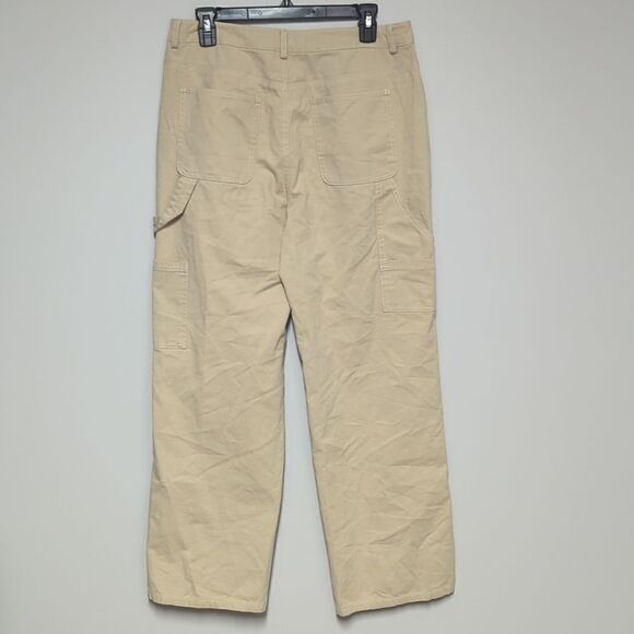 elodie Tan Khaki Carpenter Wide Leg Pants - Picture 4 of 8